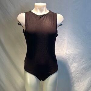 Chic Black Sleeveless Bodysuit